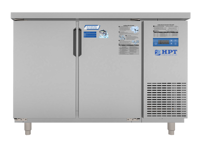 Tủ bàn đông quạt gió 2 cánh mở inox 1200x600x850