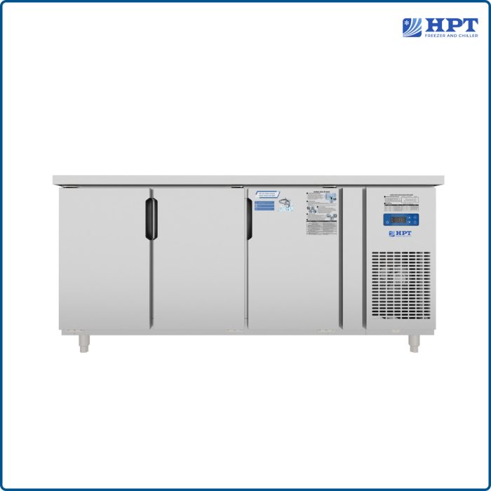 Tủ bàn đông quạt gió 3 cánh mở inox 1800x750x850