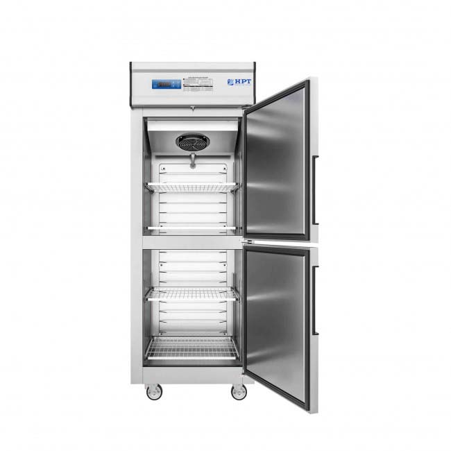 Tủ đông đứng quạt gió 2 cánh inox 600L