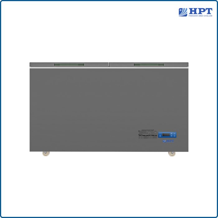 Tủ đông nằm trực tiếp 2 cánh inox 450L