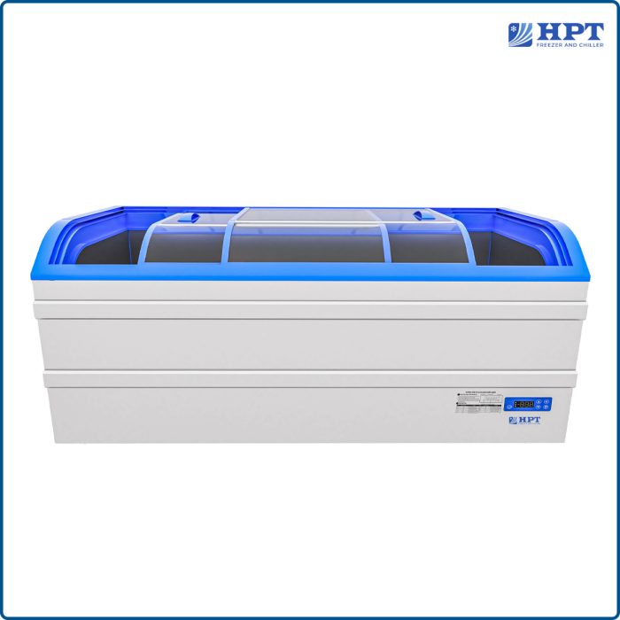 Tủ đông nằm trực tiếp 2 cánh kính cong 640L