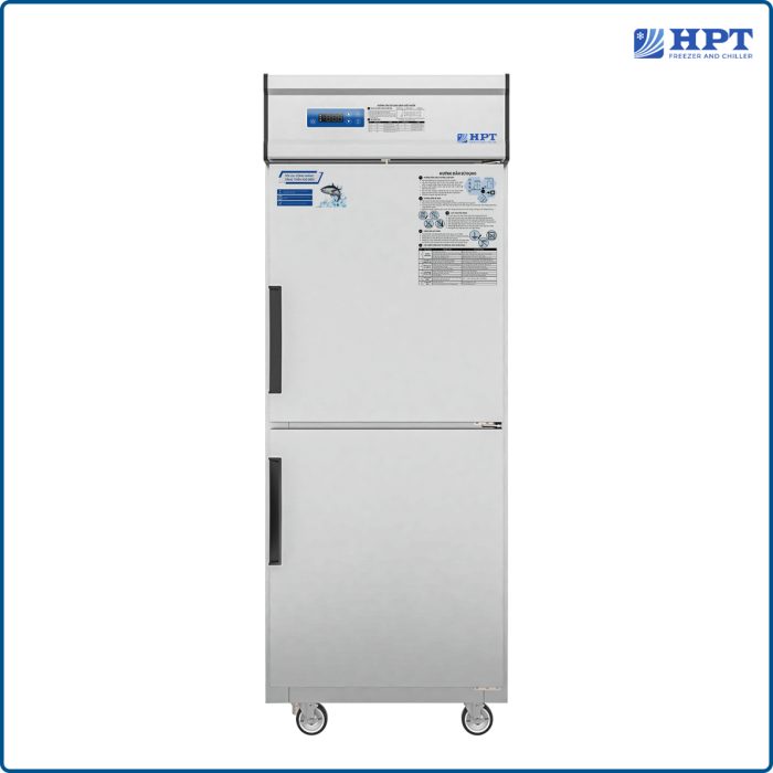 Tủ mát đứng quạt gió 2 cánh inox 600L